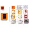 Analog coded loops fire fighting points fire detection and fire alarm systems